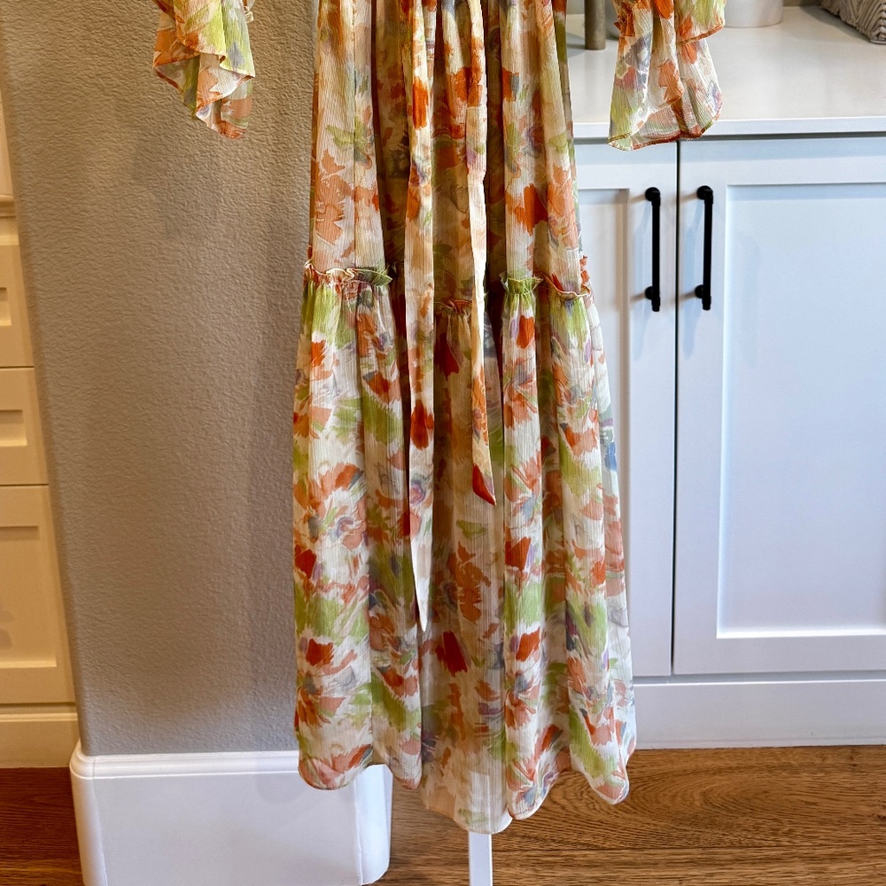 MISA MARCELE DRESS PASTEL SPLASH XS - Picture 5 of 11
